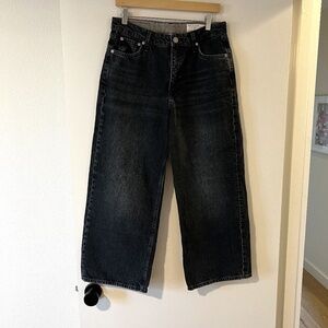 Rag and Bone wide leg crop jeans